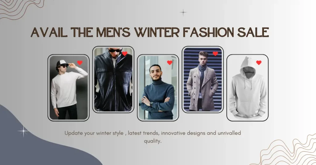 avail the pre winter men's fashion deal