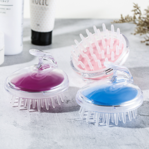 Head Scalp Massage & Shampoo Brush | Soft Silicone Bath Brush | Random Colors