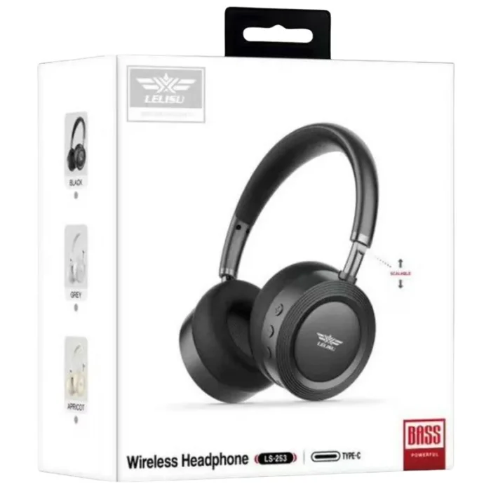 Lelisu LS-253 wireless headphones with Type-C charging and built-in microphone